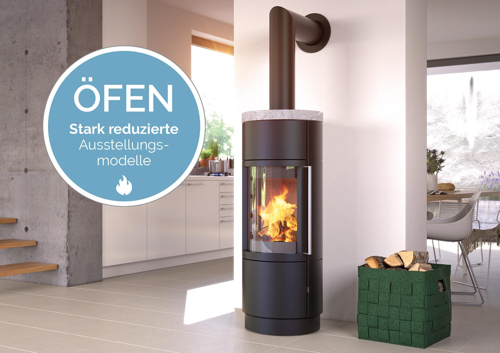 Rabatt auf Öfen (Ausstellungmodellen)
